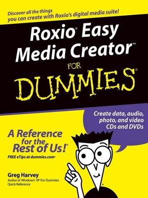 cover image of RoxioEasy Media CreatorFor Dummies